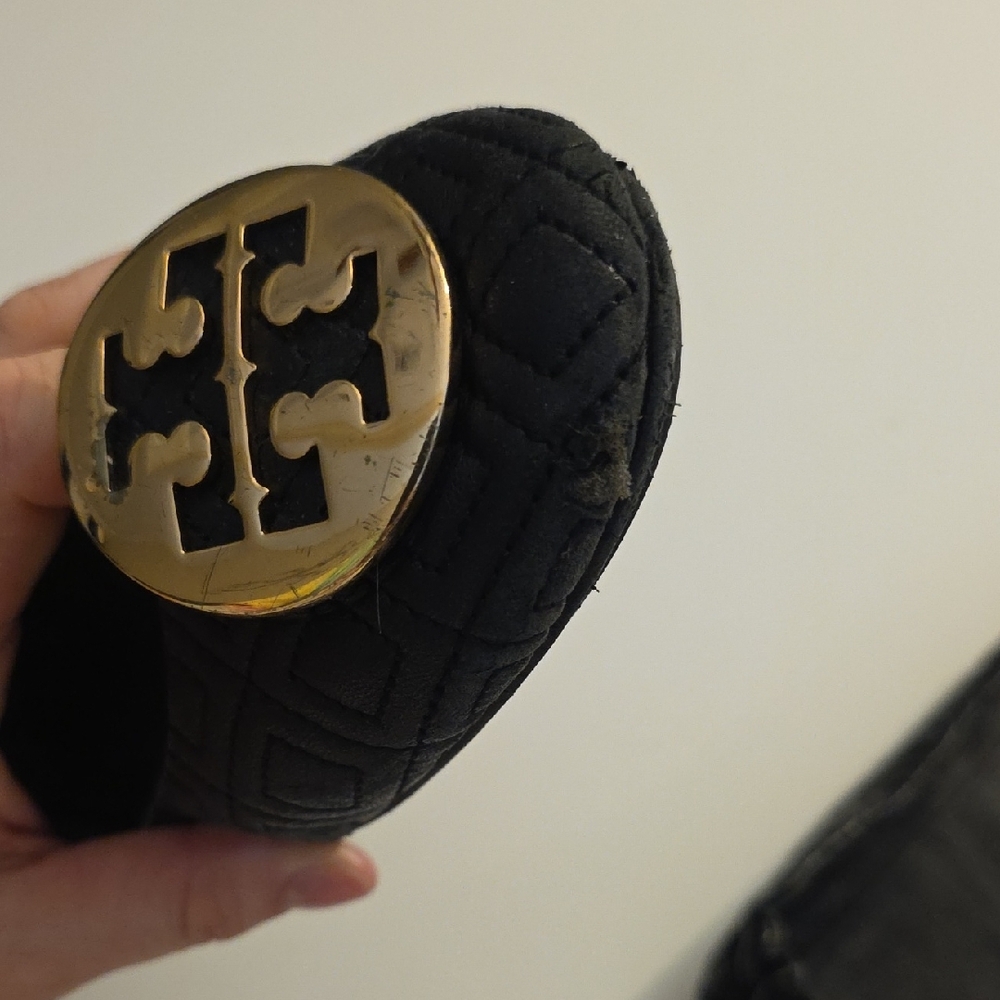 Tory Burch Black Quilted Leather Detail - Picture 8 of 11